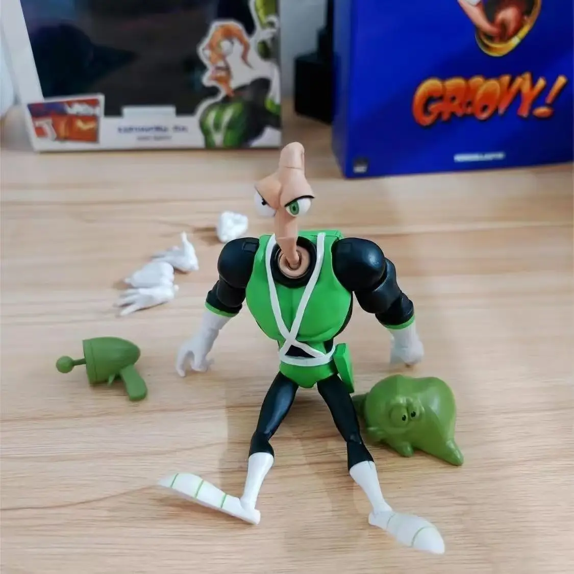 Original lombriz Jim 2,0 Pdna 1/12 Psy Crow Bob The Killer figura de acción gusano cuerpo psy-crow The Killer juguetes coleccionables regalos