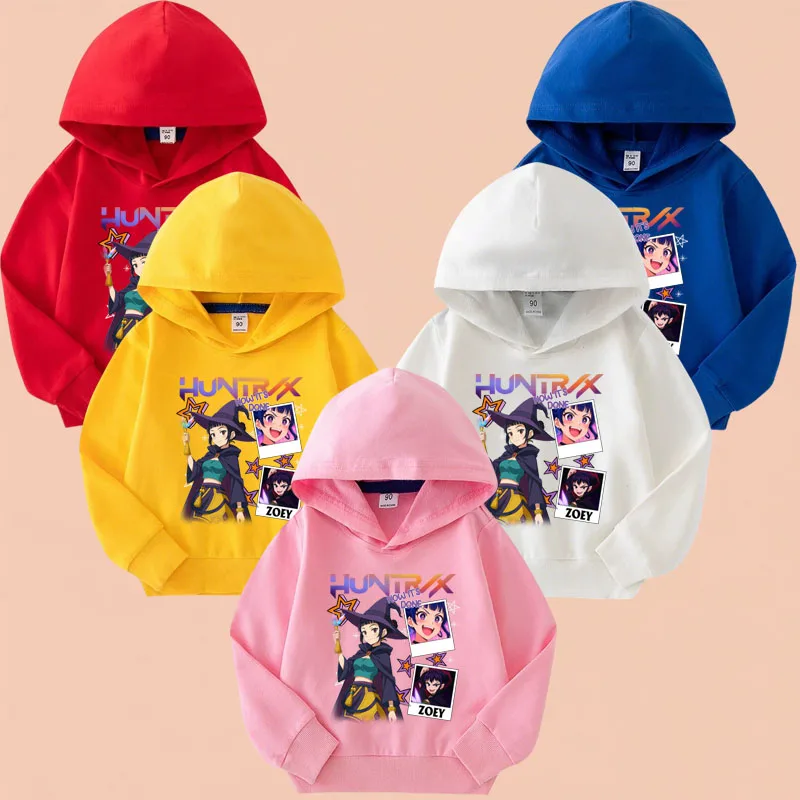 

Весенние детские толстовки K-POP нового стиля с длинным рукавом, с мультяшным принтом, модные повседневные свитшоты для девочек, дышащие тонкие кофты