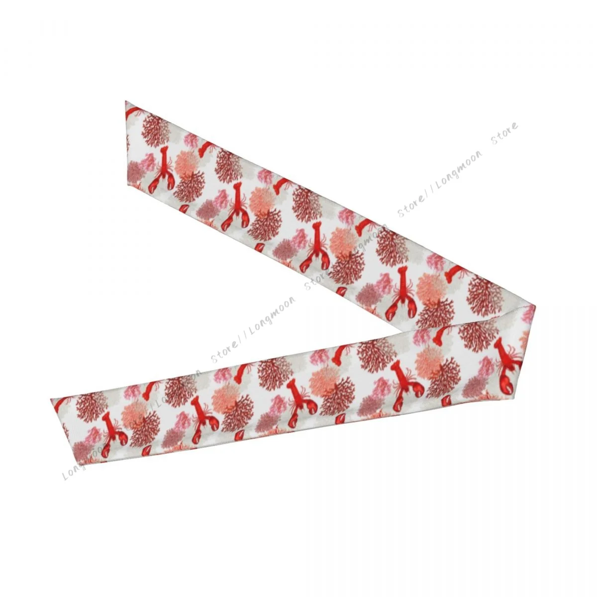 Sports Headband Running Fitness Sweatband Elastic Absorbent Tropical Marine Lobster Anchor Corals Hair Bandage