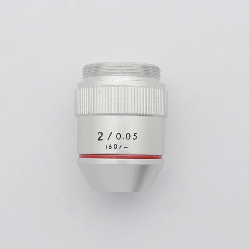 

Microscope Objective Lens 1X 2X 195 Achromatic Low Power Objectives RMS Thread 20.2mm for Biological Microscope