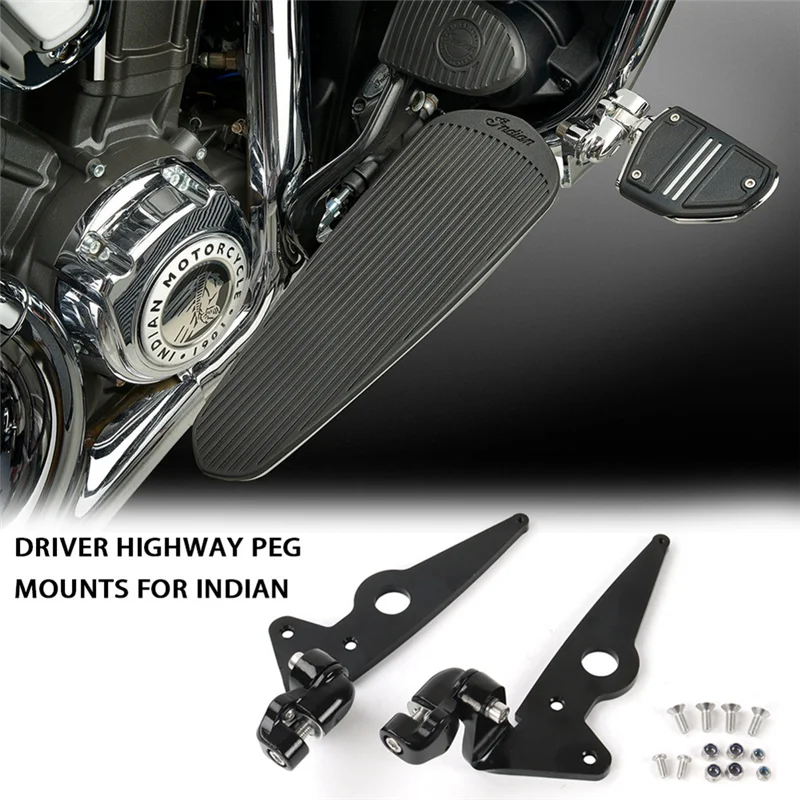 

A20K-Motorcycle Adjustable Highway Foot Peg Mounts Frame Mounted For INDIAN Challenger Chief Chieftain Pursuit Roadmaster