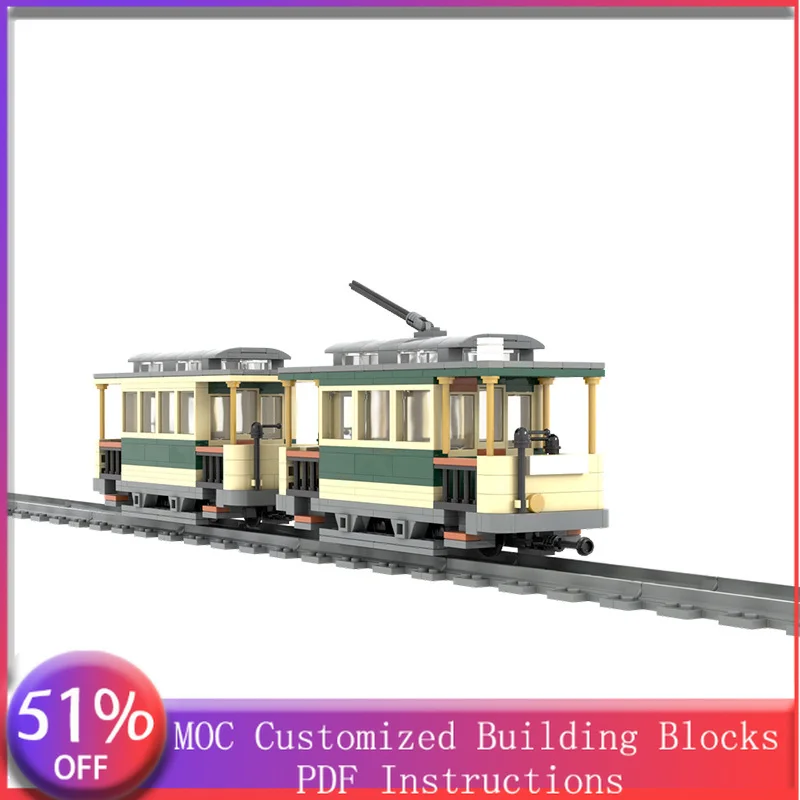 

833 детали: Модульный конструктор-локомотив MOC, простой и популярный развивающий технологический конструктор, игрушка для самостоятельной сборки, рождественский подарок