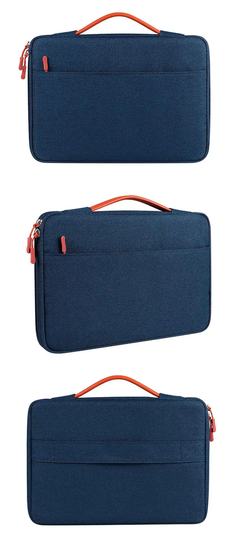 Laptop-Handtasche 13 15 Zoll Wasserdichte Polyester-Aktentasche für MacBook Tragbar Langlebig Büro – Detail 18