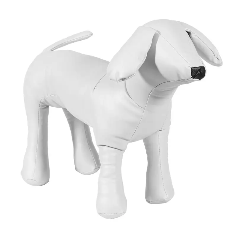 

AF89-Leather Dog Mannequins Standing Position Dog Models Pet Animal Shop Display Mannequin
