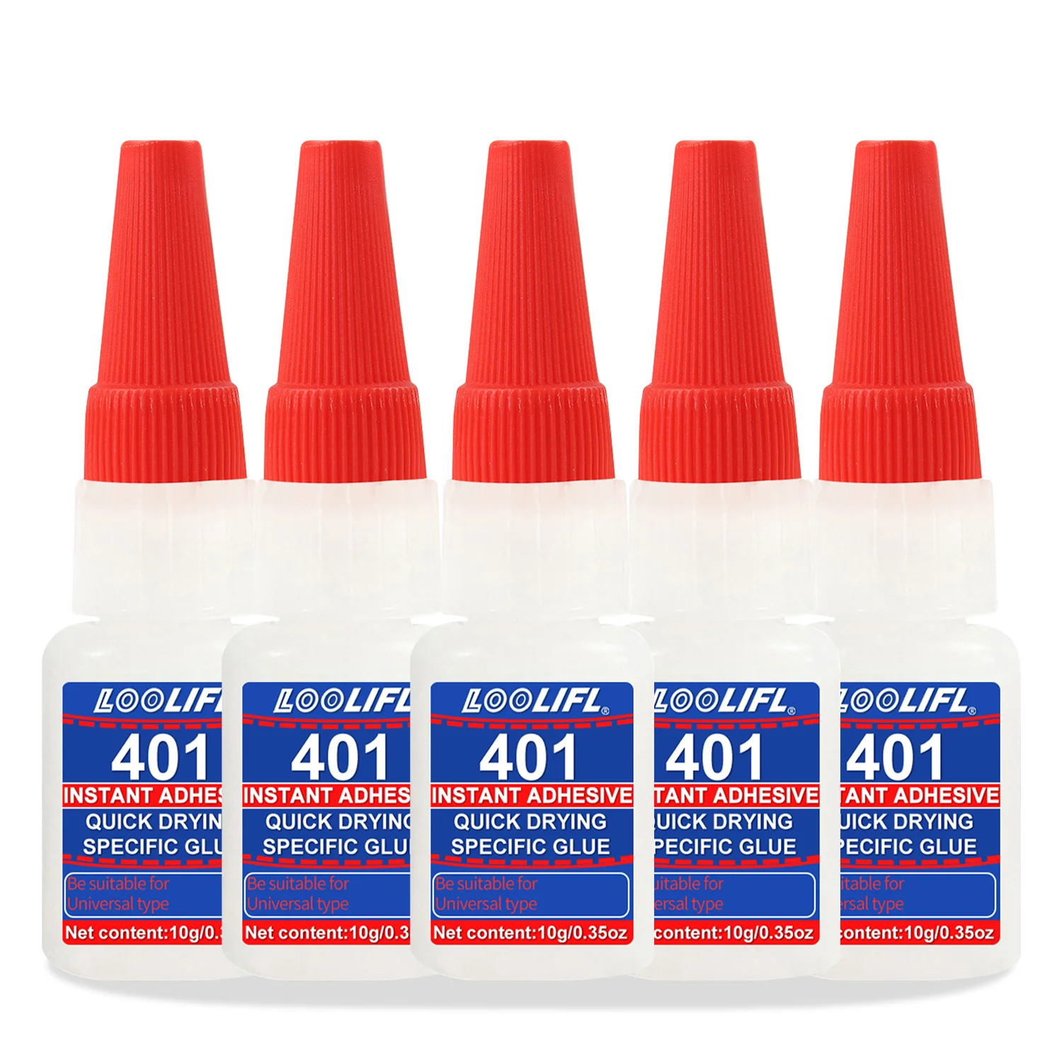 LOOLIFL 40 Superkleber 10g Cyanacrylat-Sekundenkleber Geeignet für die Herstellung und Reparatur von Metall und Kunststoff im DIY-Verfahren.