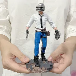 [VIP] 17cm PUBG Male soldier & Female soldier warrior Action Figure Resin statue model Home decorations Ornaments kids toy gift