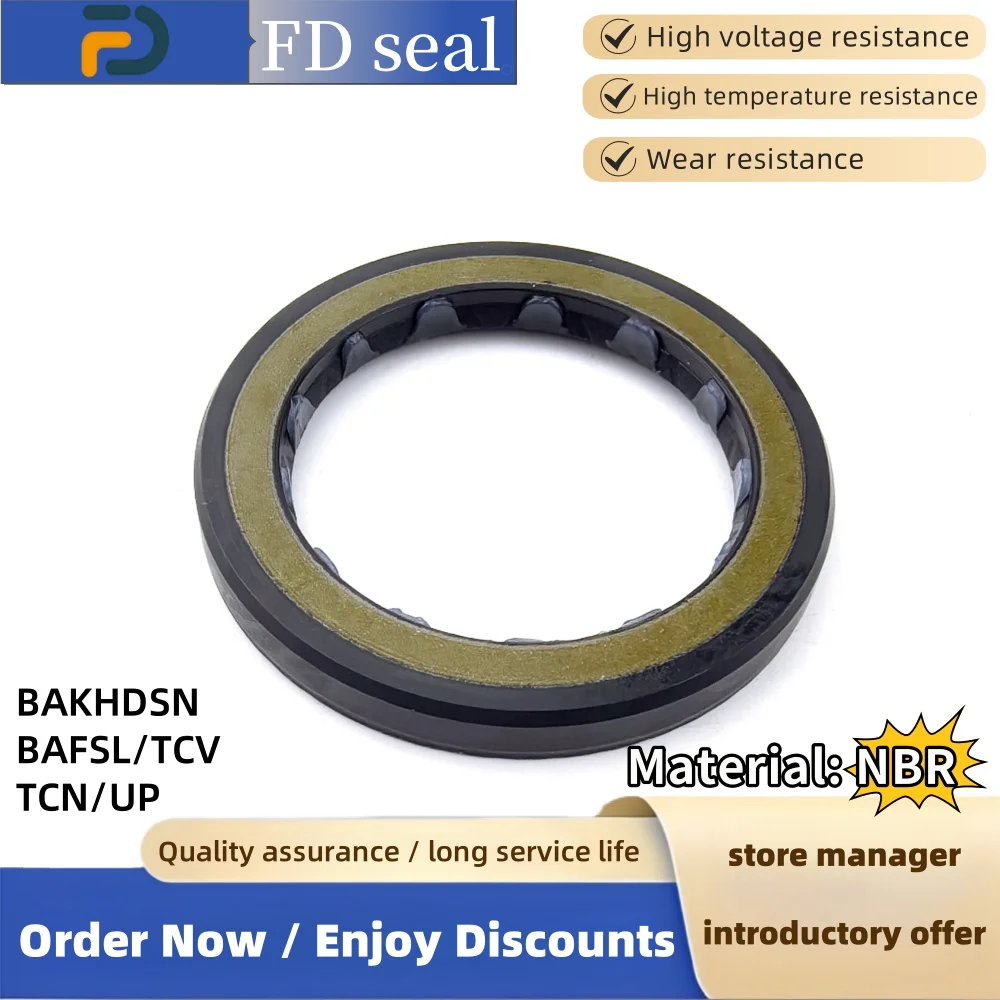 Oil Seal 25*47*8/5.5mm HNBR BAUM1SL Pressure Oil Seal Engineering Machinery Seal Cycloid Needle Motor Oil Seal ISO 9001 2008