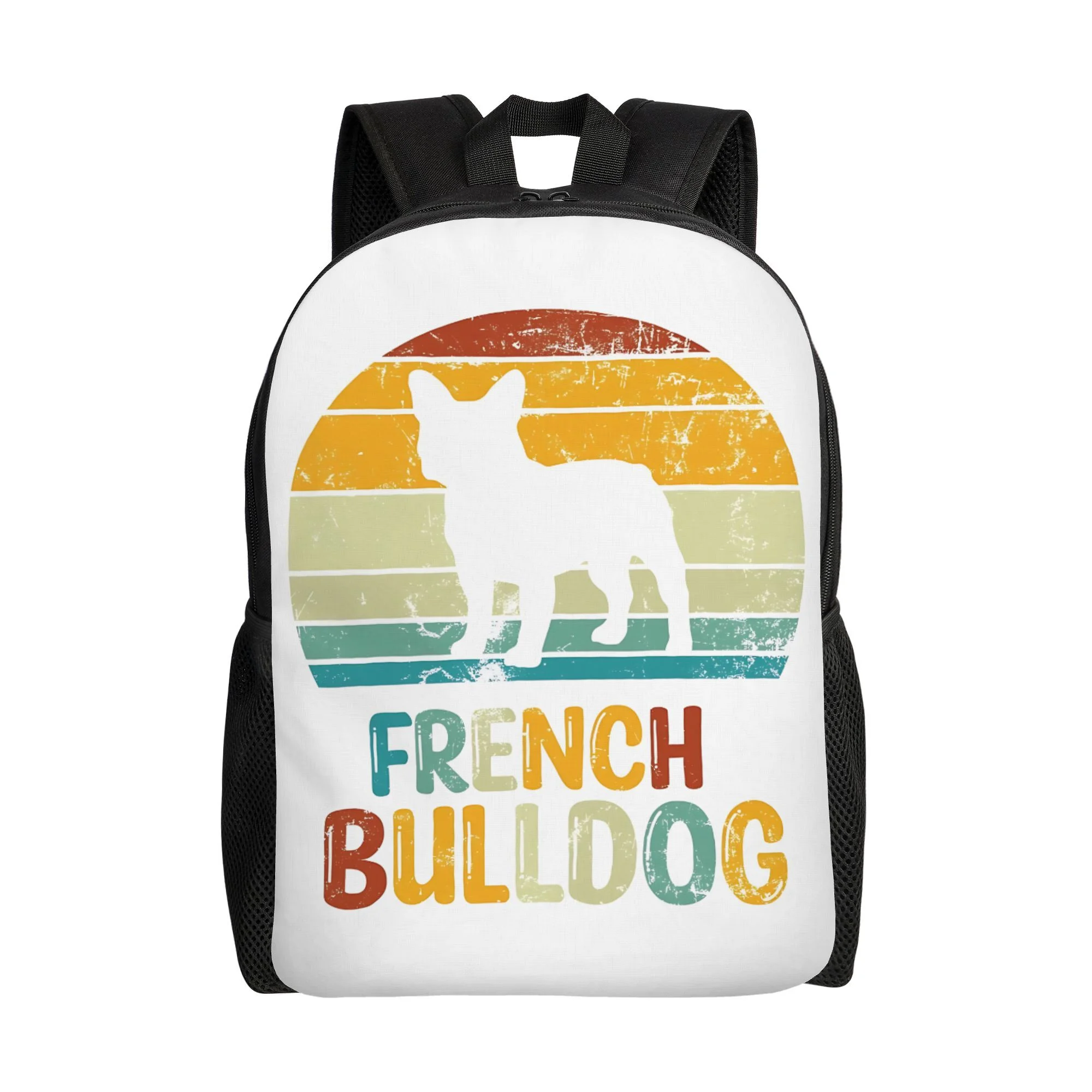 

A Dou-themed schoolbag - Cute Dou Printed Backpack, suitable for students and office workers, machine washable zipper design