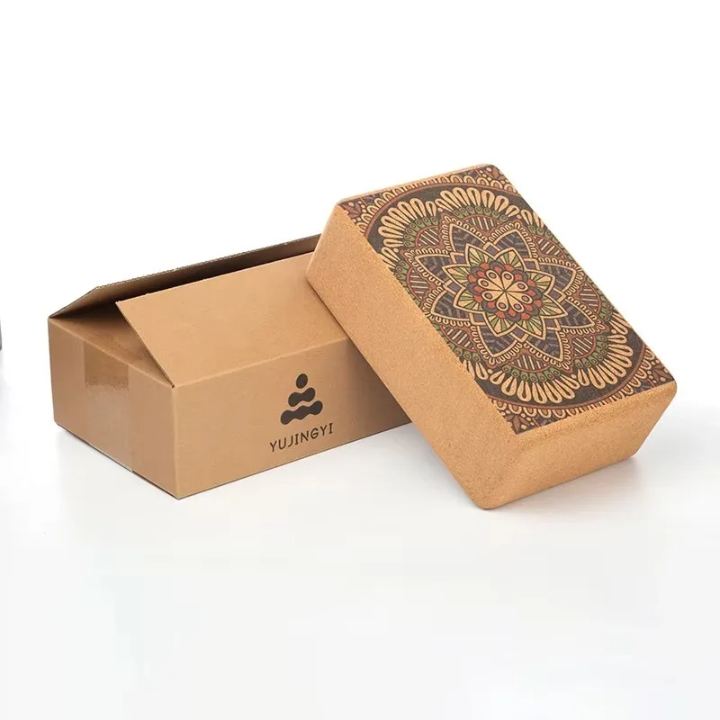 YTYIN OEM High-Density Recycled Cork Yoga Block Bricks Large 3*6*9 Inch Exercise Block Set Colored Yoga Block Bricks