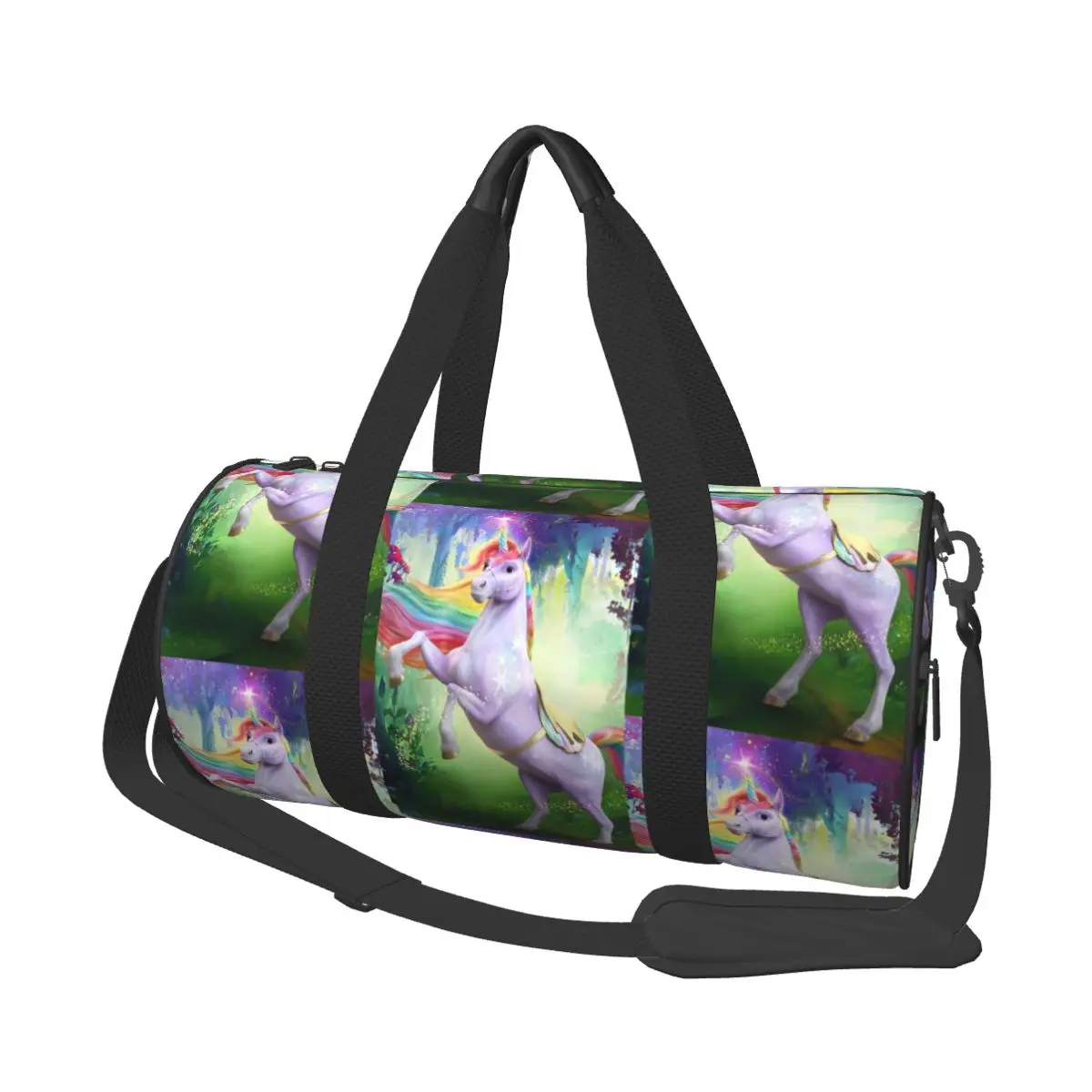 Unicorn Academy Large Duffle Gym Bag Multi-Functional Duffle Travel Bags Handbags Fitness bag