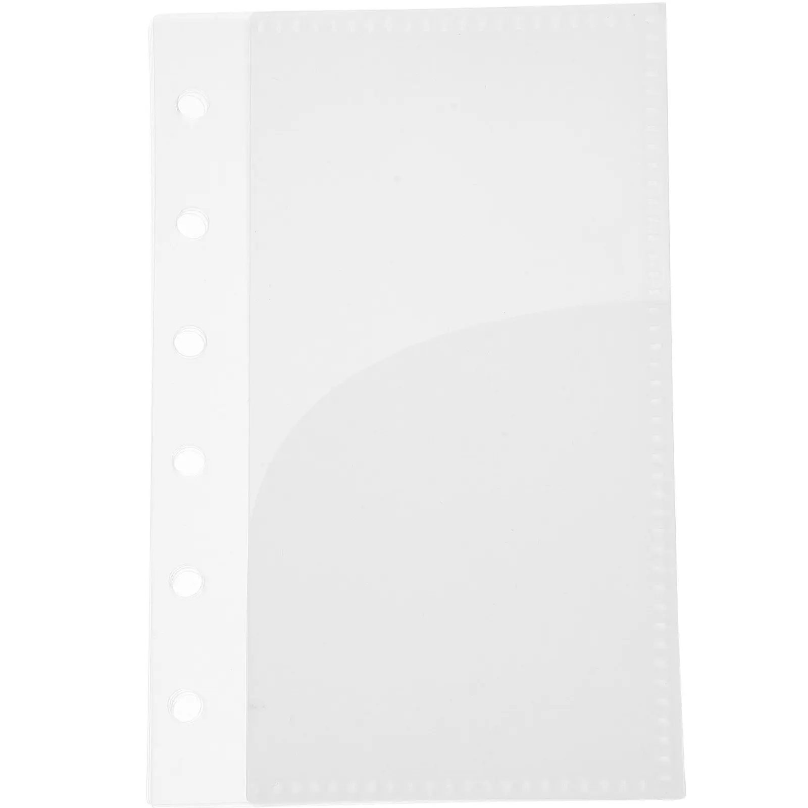 

5Pcs Budget Binder Inserts PP Material Loose Leaf Pocket for Budget Book Organizer Daily Use Reusable Multi-Function Insert