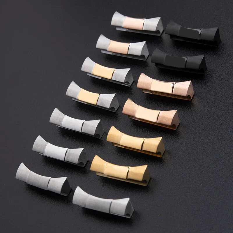 20/21mm End Link For Rolex Watchband Rubber Leather Strap For Submariner Daytona GMT Yacht-Master Datejust Seamless Connection
