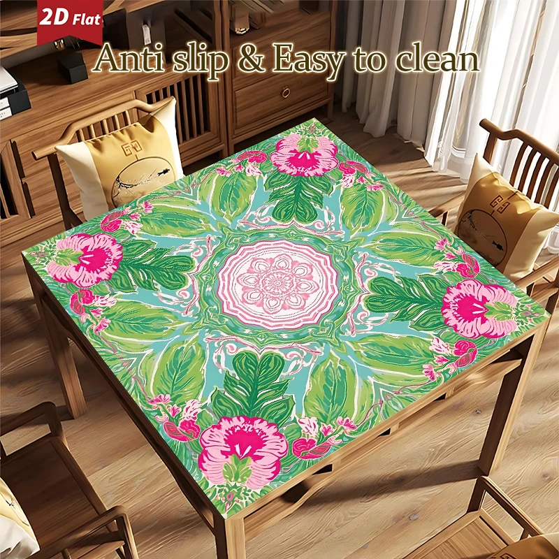 tapete-de-mahjong-dobravel-vikama-vintage-boho-com-estampa-floral-de-borracha-antiderrapante-para-mahjong-americano-domino-e-jogos-de-festa