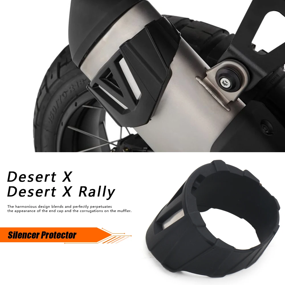 

DESERT X Rally Motorcycle Exhaust Muffler Pipe Protector Heat Shield Guard Anti-scalding Cover For Ducati Desert X DesertX