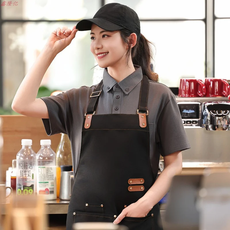 패스트 푸드 레스토랑 웨이터 턴 다운 칼라 반팔 케이터링 레스토랑 냄비 레스토랑 바베큐 레스토랑 밀크 티 샵 Su