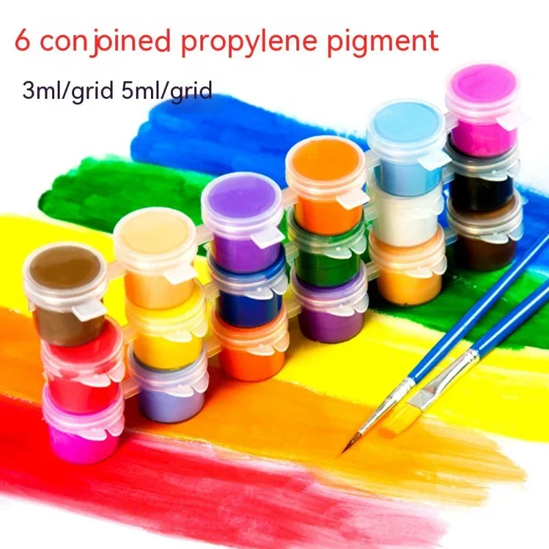 6 Colors Eco-friendly Acrylic Paint DIY Handmade Painting Art Materials Arts Crafts Painting Tool DIY Graffiti Acrylic Pigment