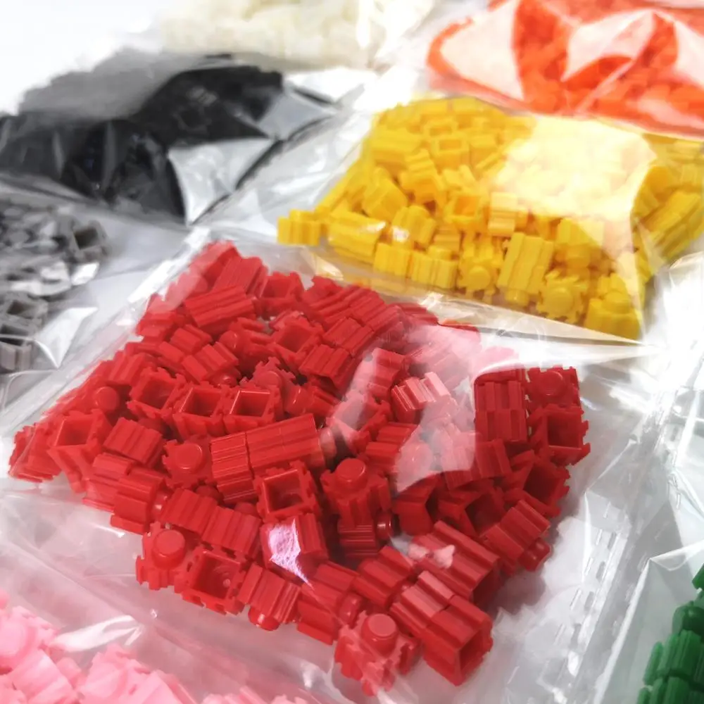 6000pcs 8*8mm Diamond Building Blocks 24colors 250PCs/bag DIY 3D Small Brick For Children Educational Toy Kids Gifts