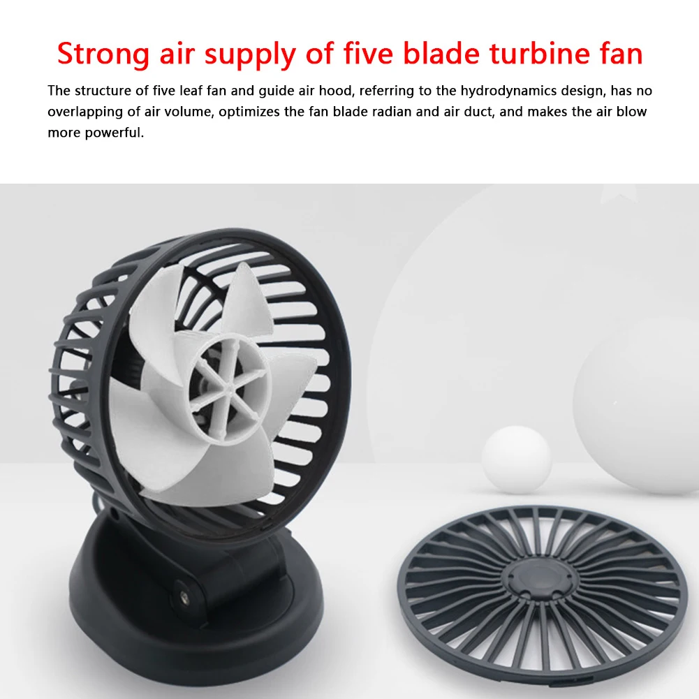 Mini Cooling Fan Adjustable 5/12/24V Vehicle Cooling Device USB 2 Speed Automobile Vehicle Accessories