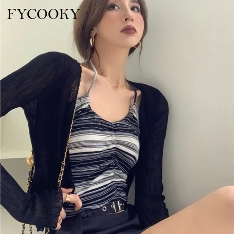 FYCOOKY Женский солнцезащитный кардиган