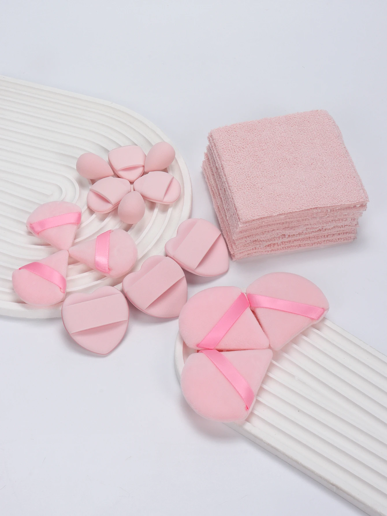 35 Pieces Makeup Remover Pad, Double-Purpose Makeup Sponge with Water, Dry and Wet Foundation, Suitable for All Skin Types