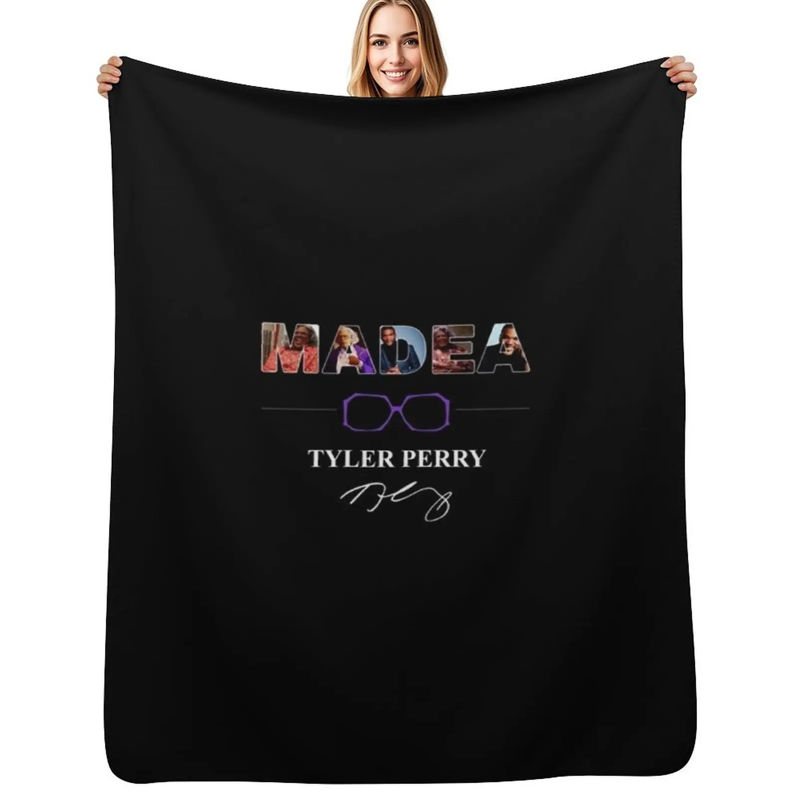 Madea Tyler Perry Gift T-Shirt Throw Blanket Stylish Decor Blanket Gift for Friends Roommate