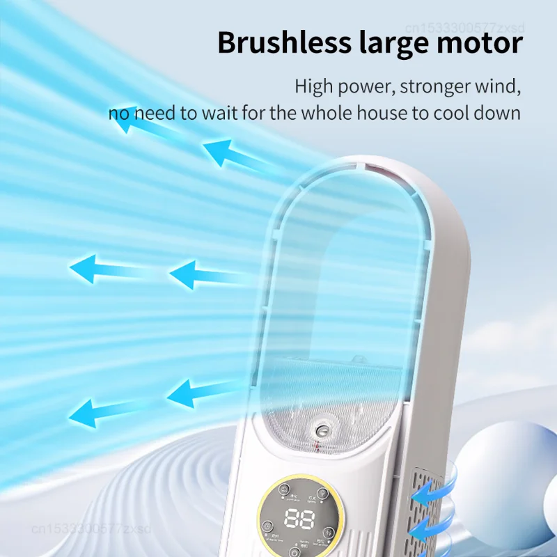 Xiaomi 3Life USB Desktop Spray Cooling Fan Safely No Fan Blade High Speed Motor Strong Wind Conditioner Fan with Colorful Lights