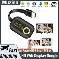 2025  2.4G/5G 4K Wireless H.265 HD Wifi Display Dongle Mirascreen G9 Plus TV Stick for Miracast Airplay DLNA for For Android IOS