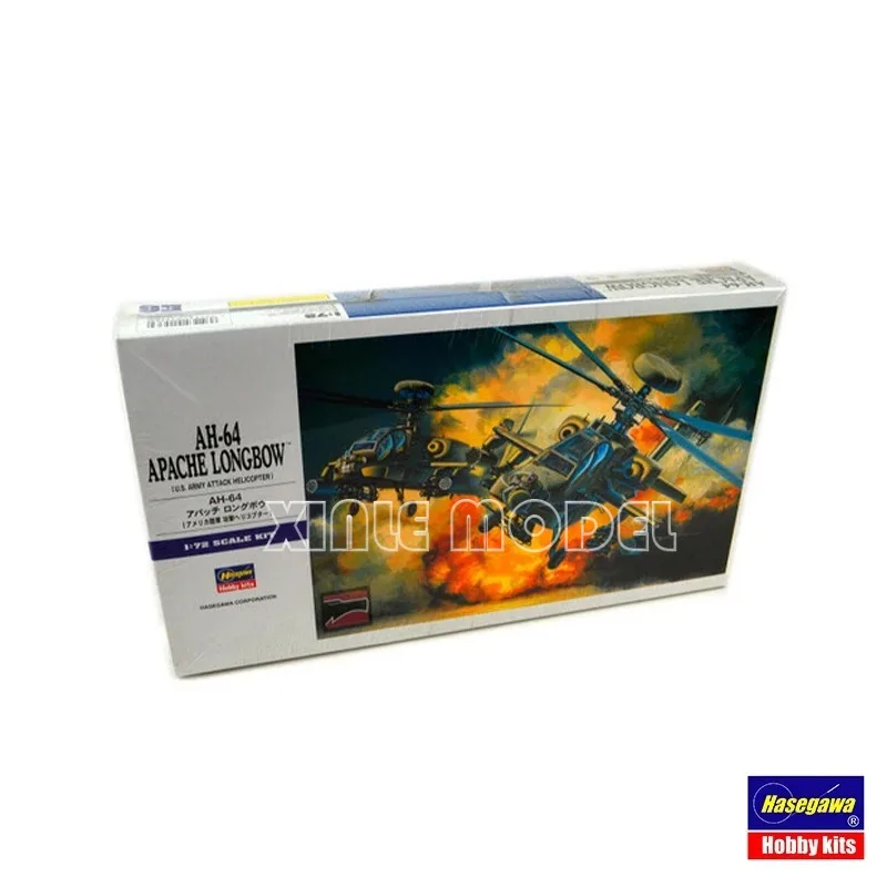 Hasegawa 00536 AH-64 Apache Longbow [U.S. Army Attack Helicopter] 1/72 Scale Model Kit DIY Toy
