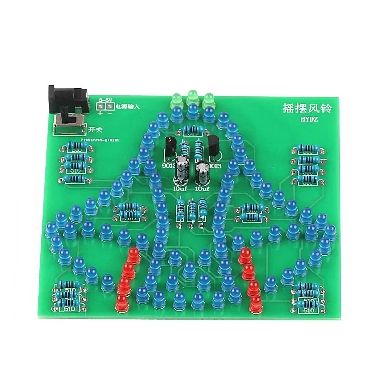 Laboratory Swing bells Wobbly Windbell Fun Electronic DIY Kit Wring 95 LEDs Wind bell 5V 9V
