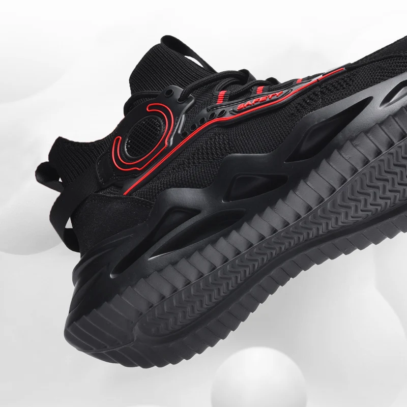 남녀 공용 스틸 토 안전화, 경량 내압 스틸 토 안전화, 견고한 작업화.