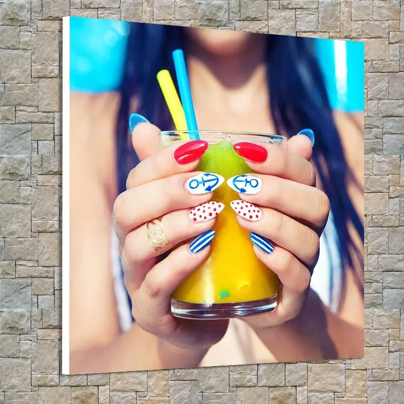 Nail Manicure Pedicure Polish Beauty Spa Salon Posters Pictures Canvas Wall Art Home Decor Paintings for Living Room Decorations