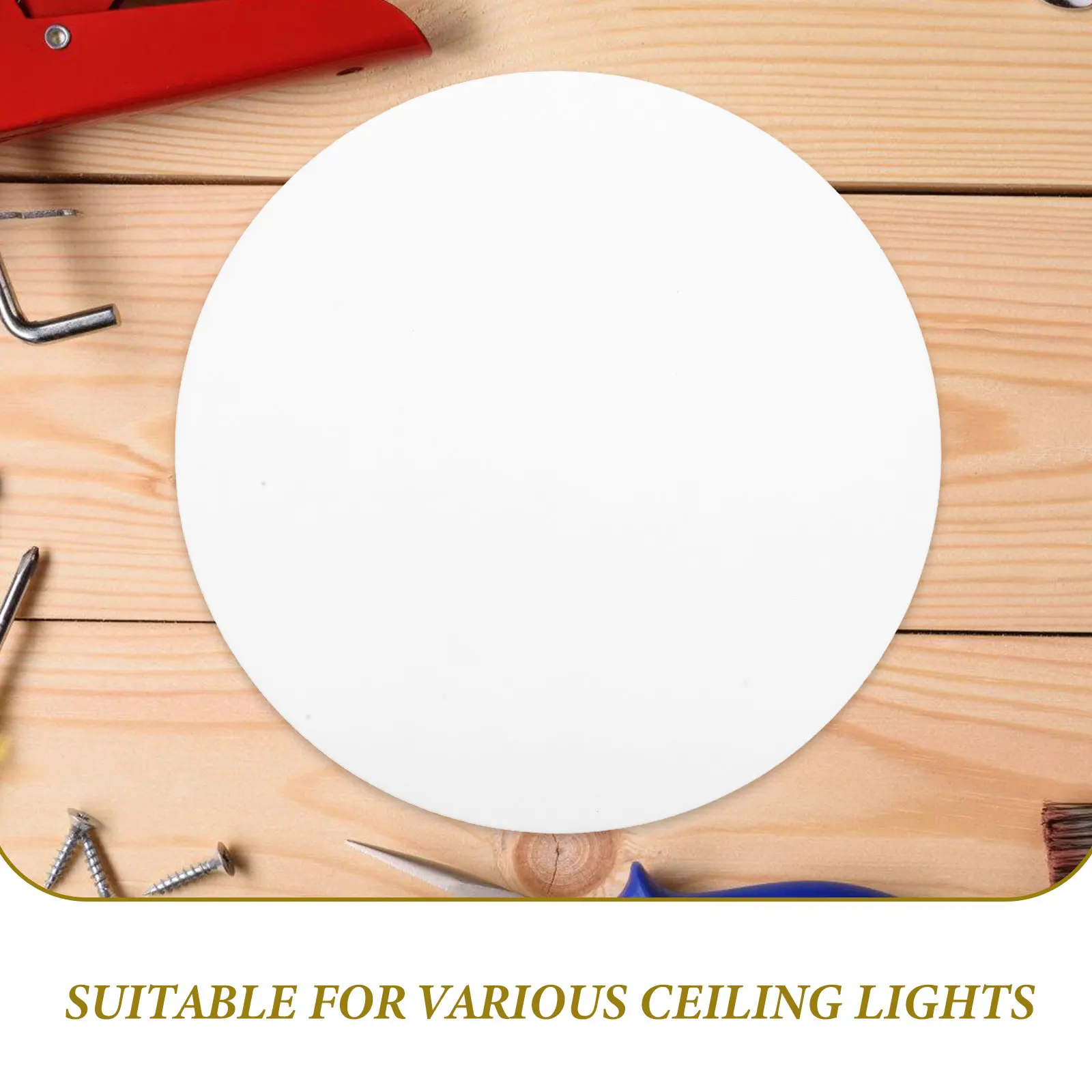 Round Acrylic Lampshade Diffuser Panel Frosted Light Cover for Ceiling Light Fixture Replacement Soft Lighting Filter