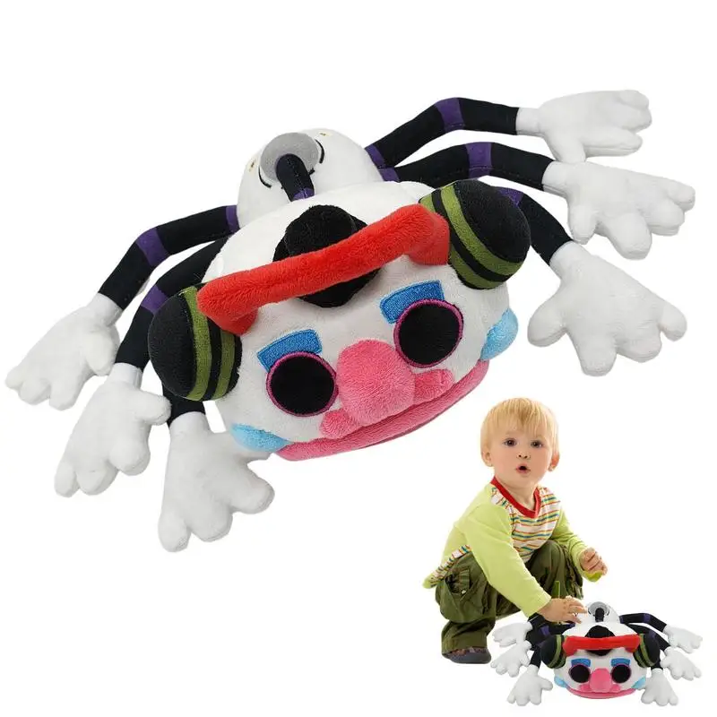 

New 35cm Anime DJ Music Man DJMM Plush Toy Cute Clown Spider Pillow Cushion Dolls For Kid Birthday Halloween Christmas Gift