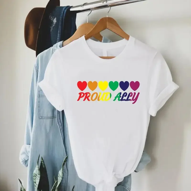 Proud Ally T Shirt Trans LGBTQ Love Is Support Social Justice Human Rights