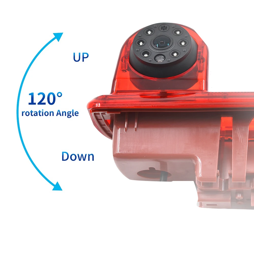 High Definition Waterproof IR Night Vision Rear View Backup Brake Light Camera for 2014 Opel Vivaro / 2014 Renault Trafic,Third