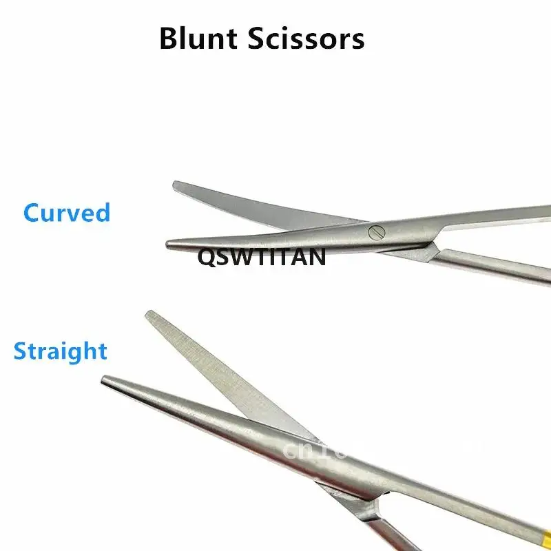 Blunt กรรไกรเครื่องสําอางศัลยกรรมพลาสติกกรรไกร Gold handle double eyelid เครื่องมือ ophthalmic อัตรากําไรจากกรรไกร 10.5-18 ซม.