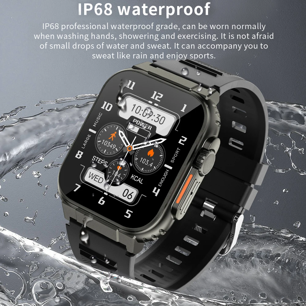 LIGE 600mAh Smart Watch Men Sports Fitness Tracker Bluetooth Call TWS Local Music Clock IP68 Waterproof Smartwatch Women Relógio