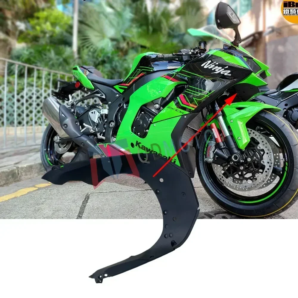 

For Kawasiki ZX-10R 2021 2022 Motorcycle Unpainted Hood Lower Cover ABS Injection Fairing