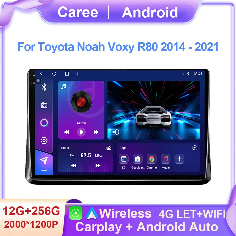 

Android 14 For Toyota Noah Voxy R80 2014 - 2021 Car Radio Multimedia Video Player Navigation stereo GPS Head Unit 4G No 2din din