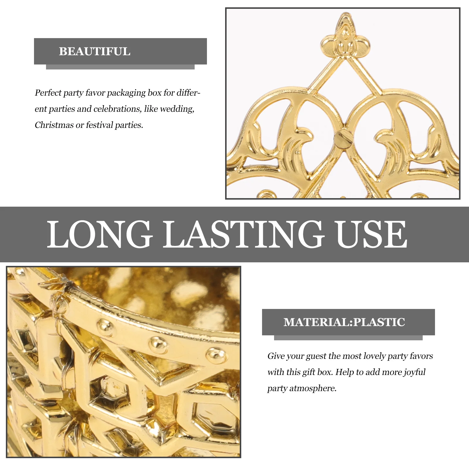 

12pcs European Style Gift Boxes Small Favor Candy Wrapping Treat Packing Party Box Clear Snacks Containers For Wedding Festival