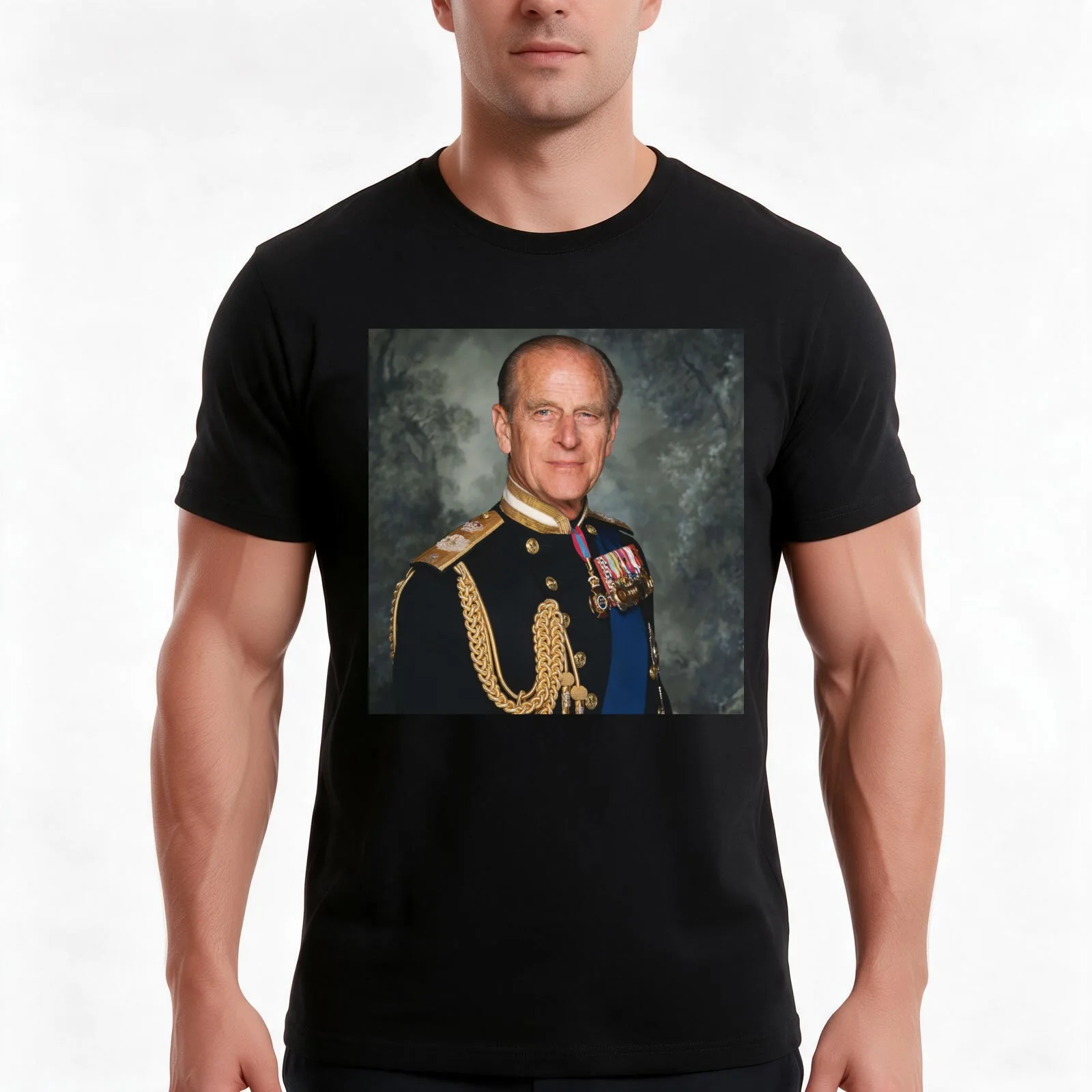 Prince Phillip Range T-Shirt, Summer Casual Cotton Tee, Oversized Streetwear Tops, Vintage Graphic Print, Loose Fit Short Sleeve