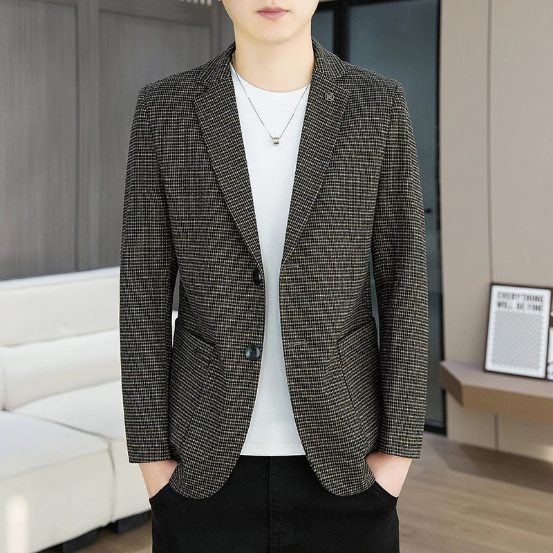 

Весенне-осенний высококачественный модный стильный универсальный трендовый пиджак в корейском стиле для делового повседневного образа