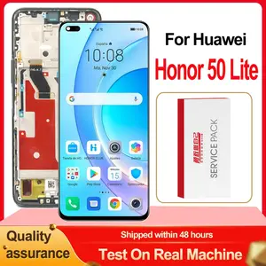 Bilashmart Original 6.67 IPS LCD Honor 50 Lite Display Touch Screen Digitizer Assembly With Frame NTN L22 NTN LX1 NTN LX3