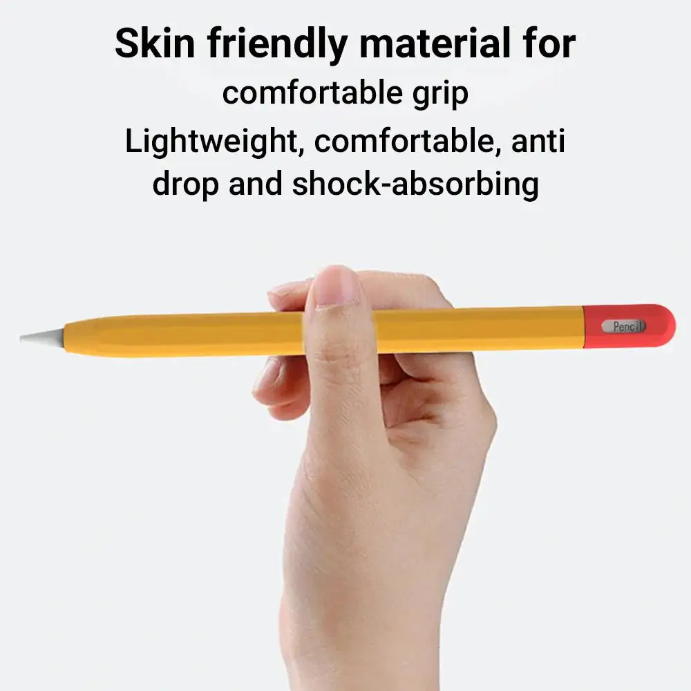 XDcase Contrast Color Silicone Protective Stylus Pen Case For Apple Pencil USB-C / 3 Stylus Protector