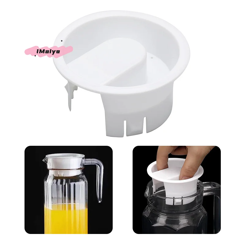 M-1/2pcs 7.5CM Lids Covers New Plastic Anti Dust Bottle Plugs Stoppers Glass Water Carafe Leak Proof Caps for Bistro Pitcher