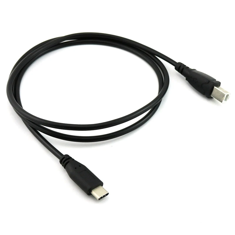 AT41 10X USB-C USB 3.1 Type C Male To USB 2.0 B Type Male Data Cable Cord Phone Printer