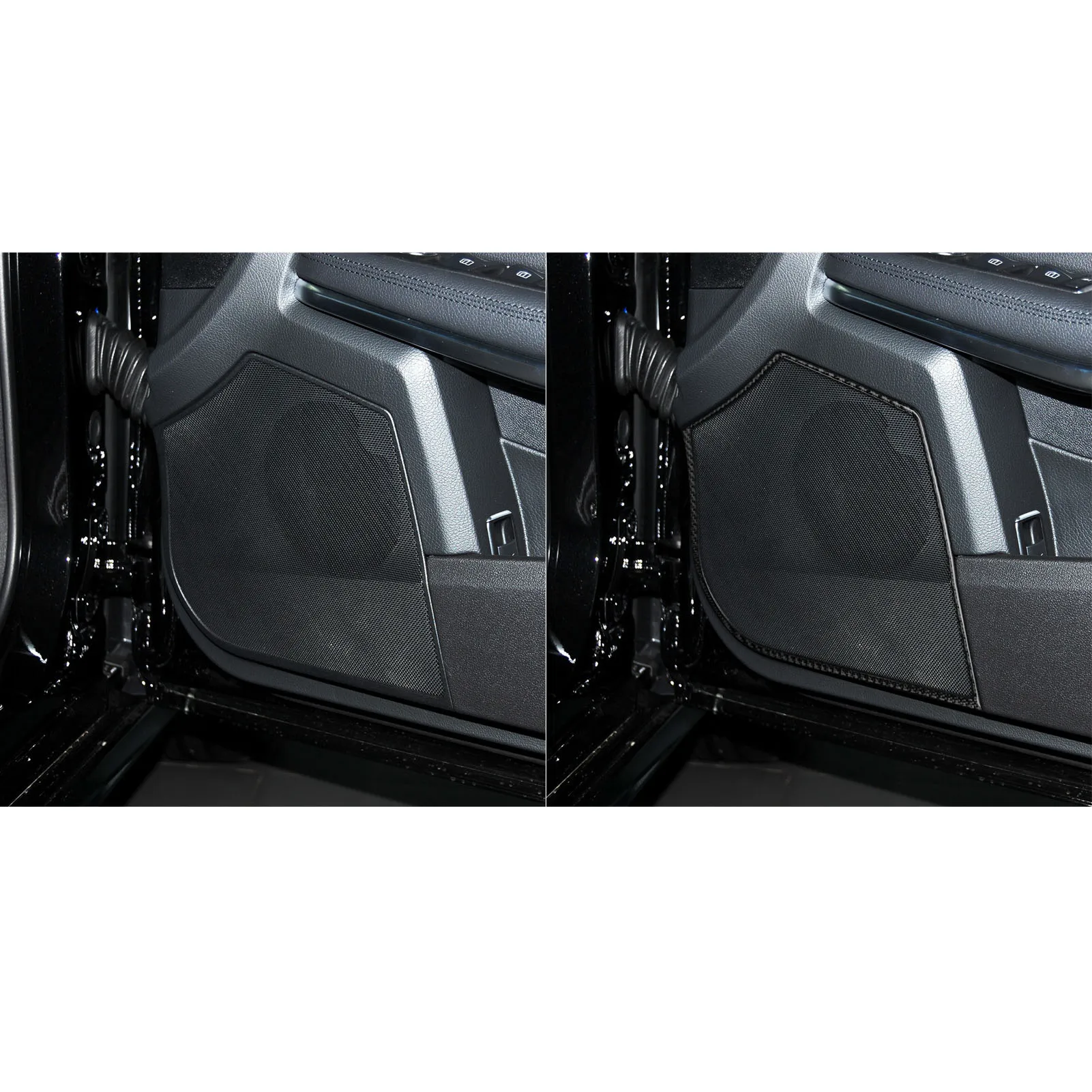 Carbon Fiber For Mercedes-Benz E-Class W212/S212 2011-2015 Car Front door speaker Frame Trim Car Sticker Interior Accessories