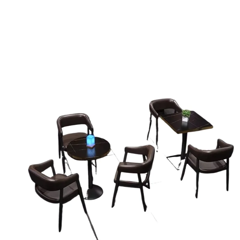 

Dining table and chair set/modern high-end hotel restaurant furniture