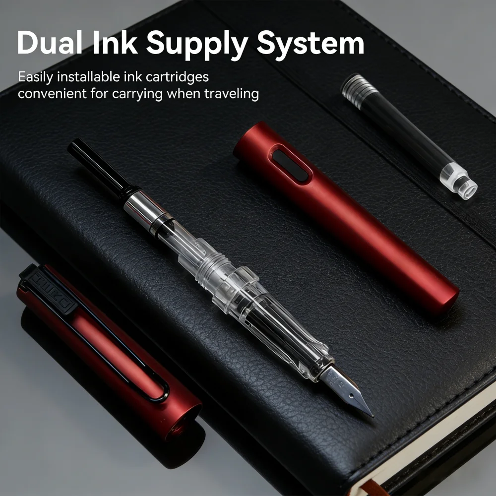 Lightweight & Stylish | Hero 367 Matte Finish 4-Color Pen, 0.5mm Fine Nib for Notes and Office view 5