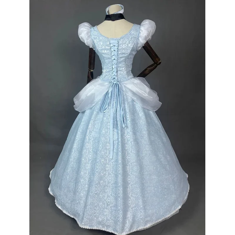 2025 New Halloween Cinderella Dress Newest High Quality Cosplay Princess Costume Adult Lace Up Corset Wedding Evening Party Ball